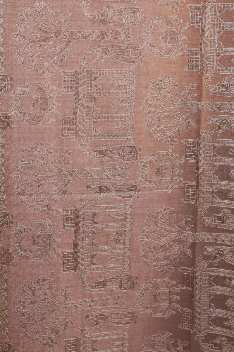Kashmiri Hand-Embroidered Fine Wool shawl