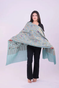 Azure Heritage Fine Wool Stole