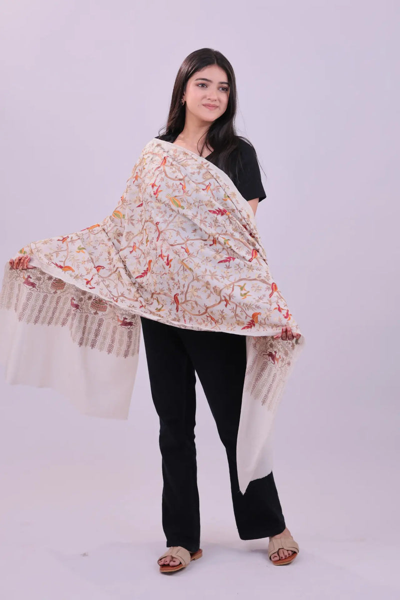 Ivory Blossom · Heritage Floral Embroidery