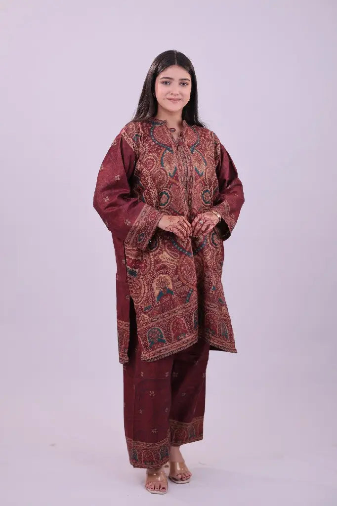 Kashmiri Embroidered Co-Ord Set