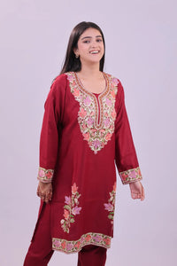 Kashmiri Embroidered Co-Ord Set