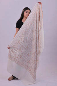 Kashmiri Embroidered Pashmina/Wool Shawl