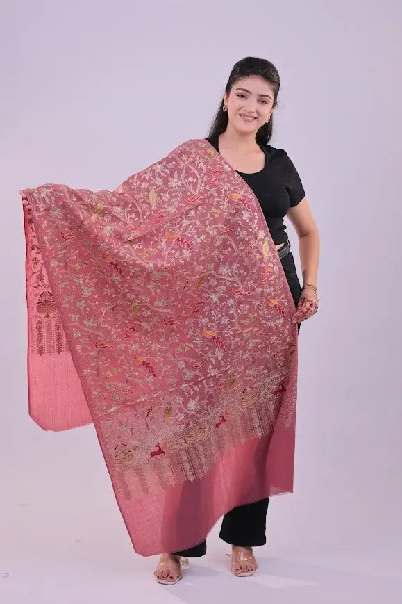 Rose Blush Fine Wool Stole — product image 1