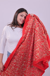 Crimson Heritage Fine Wool Shawl