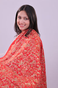 Crimson Heritage Fine Wool Shawl