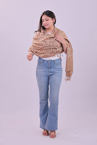 Desert Sand Fine Wool Stole
