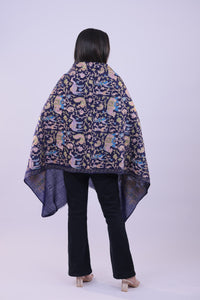 Royal Midnight Fine Wool Stole