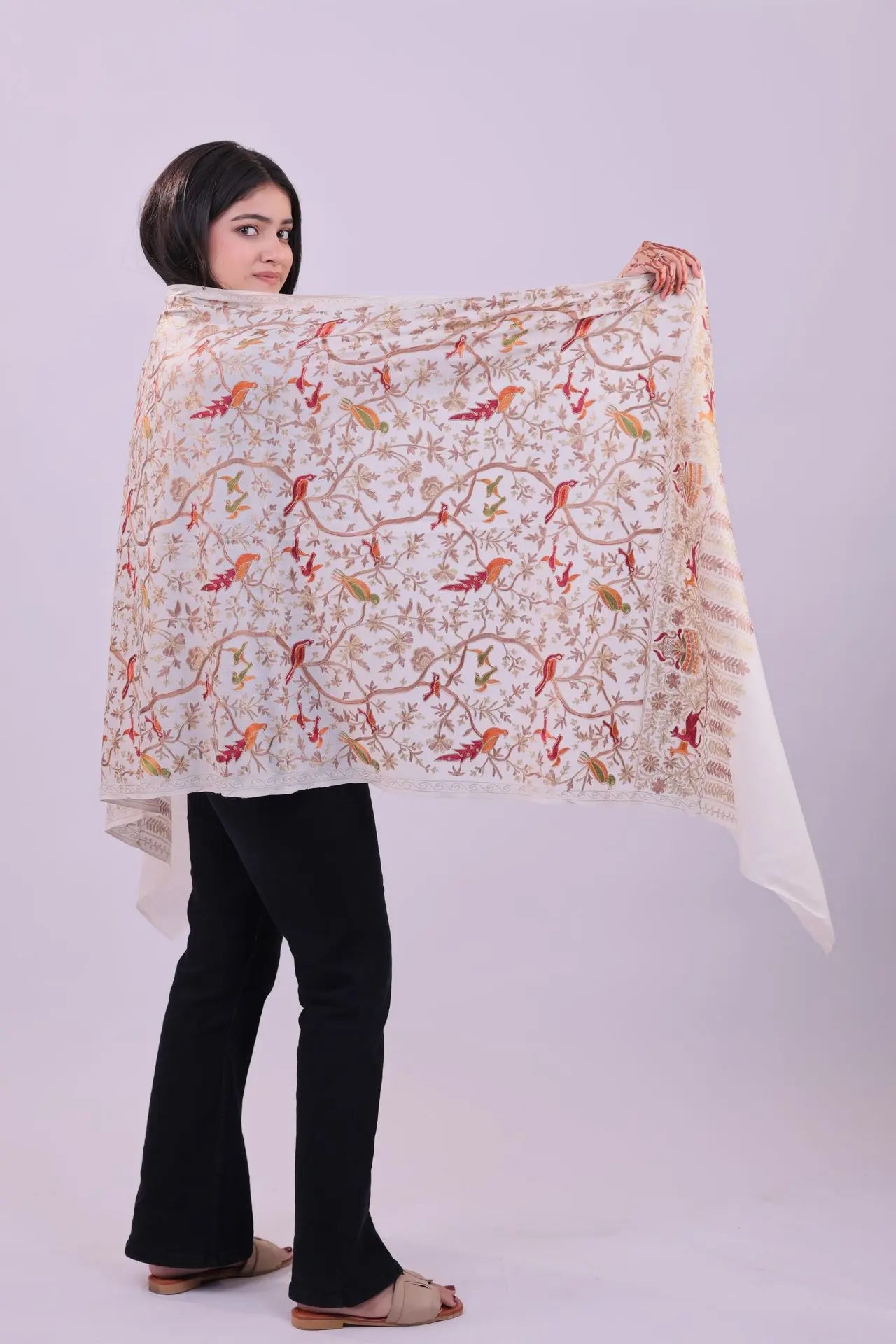 Ivory Blossom · Heritage Floral Embroidery
