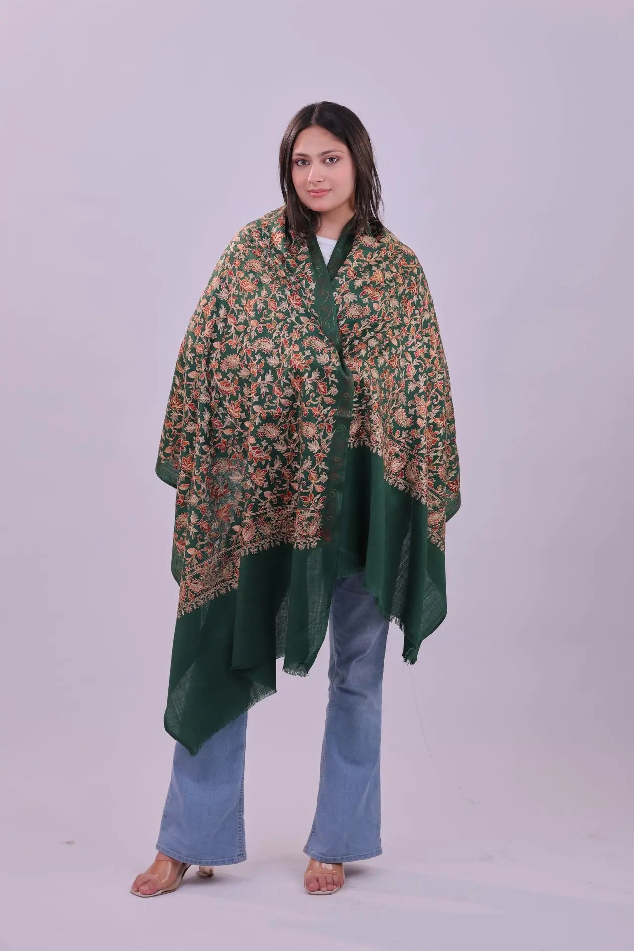 Emerald Grove · Floral Heritage Embroidery