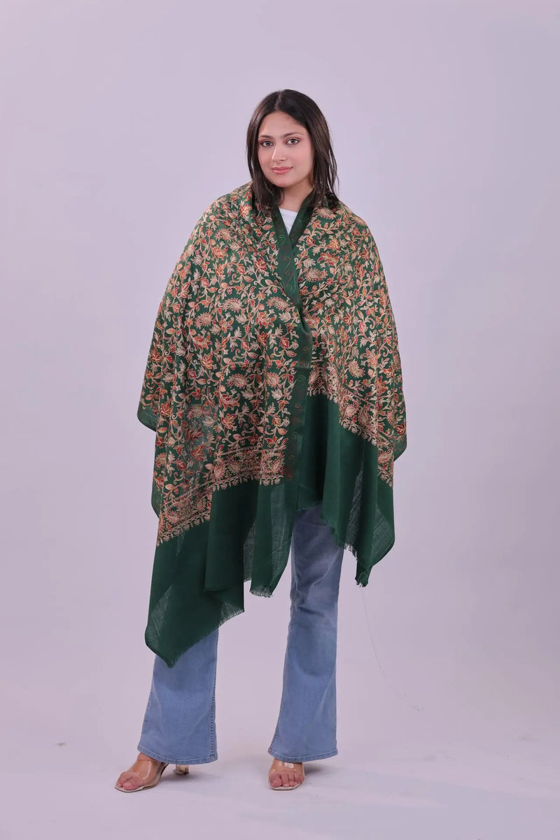 Emerald Grove · Floral Heritage Embroidery