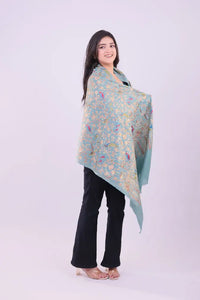 Azure Heritage Fine Wool Stole