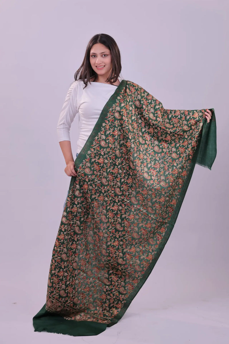 Emerald Grove · Floral Heritage Embroidery