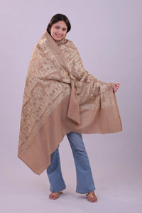 Kashmiri Hand-Embroidered Fine Wool shawl