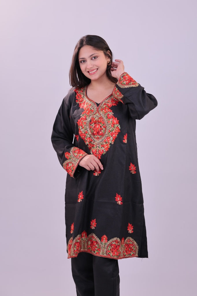 Midnight Noir Kashmiri Co-Ord Set